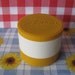 Vintage Aladdin Thermos Insulated Thermo Jar Yellow White Model 7000 1960's