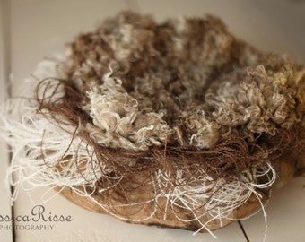 Photography Props Newborns Baby Photo Prop Basket Stuffer Layering Set Beige Brown Baby First Photo Prop Newborn Photography Prop