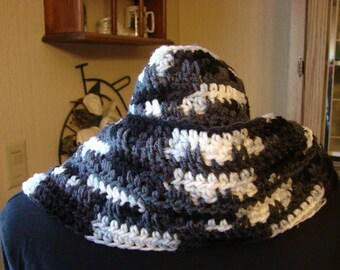 Zebra Color Crochet Scarf