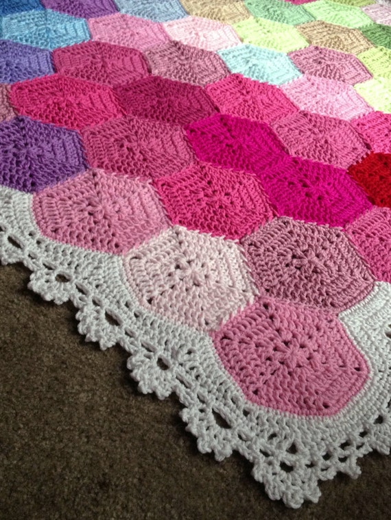 Pattern - BabyLove Brand NEW Updated - Geometric Lace Blanket - Crochet ...