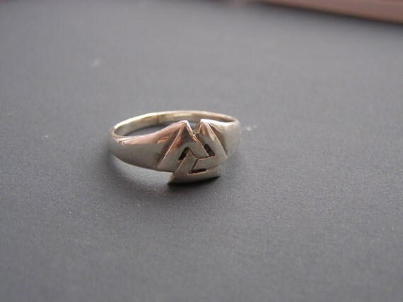 silver valknut ring silver valknut ring