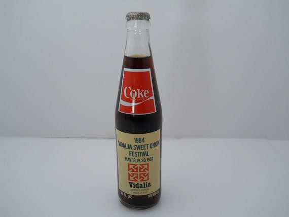 Coca Cola 1984 Vidalia Sweet Onion Festival Full Bottle by Replays