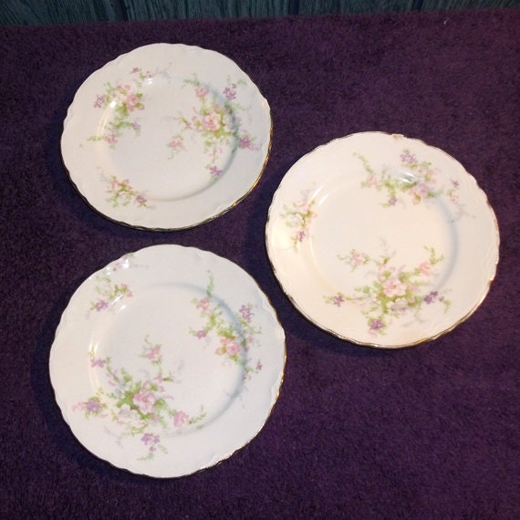 Set of 3 Vintage Homer Laughlin Virginia Rose by KentuckyTrader