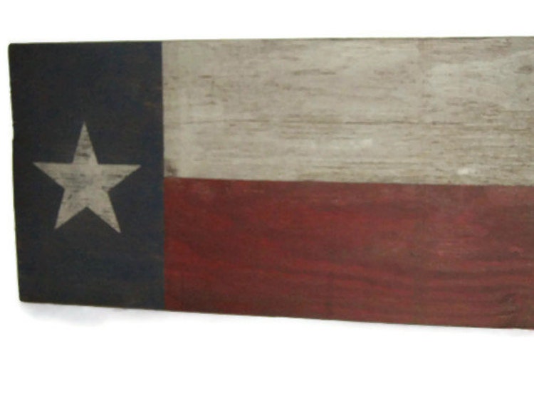 Distressed Hand Painted Texas Flag Wall By ATouchofChic On Etsy