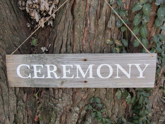 ceremony sign etsy