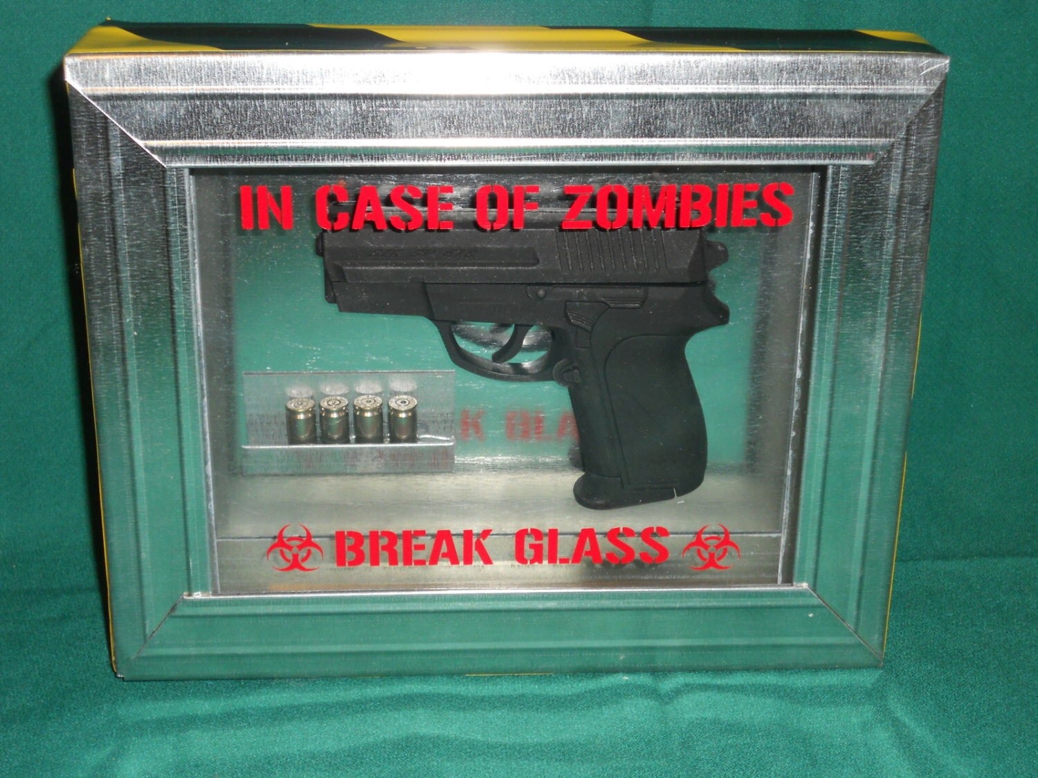 Walking Dead Zombie Box In Case of ZOMBIES by ZombieWorksDecor