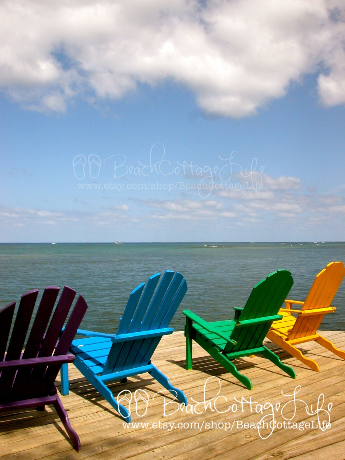 Crayola Adirondack Beach Chairs / Seaside &amp; Blue Skies Island