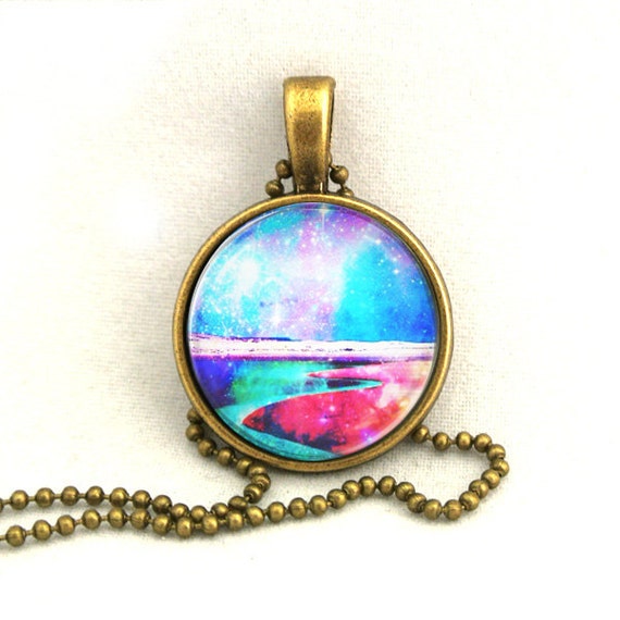 10% SALE Necklace Shining Galaxy Lake Pendant Necklaces Constellation,Gift For Her