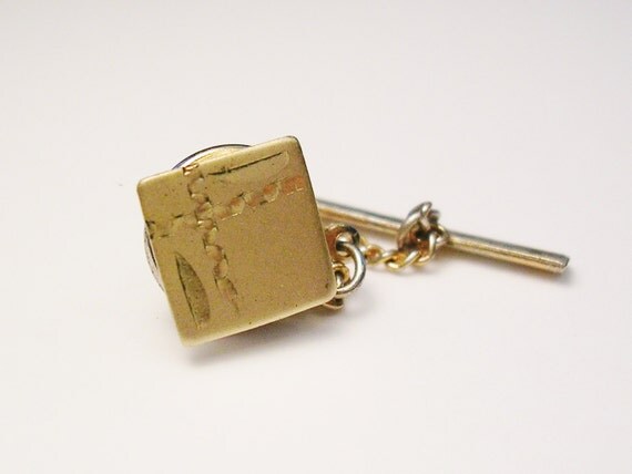 engraved tie tack