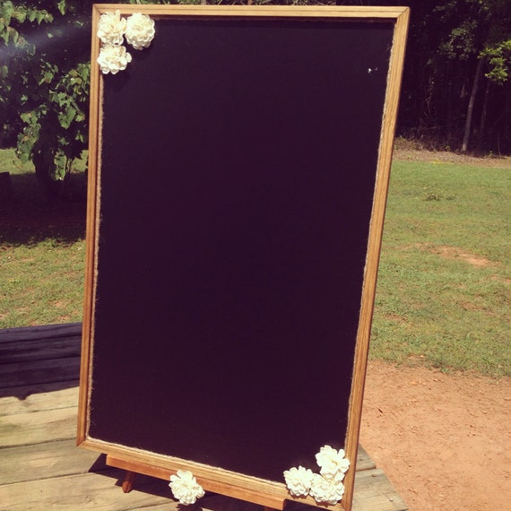 LARGE Wedding Chalkboard - Rustic Wedding - Chalkboard Display - 23x35 Rustic Chalkboard - Chalkboard Seating Chart by CountryBarnBabe
