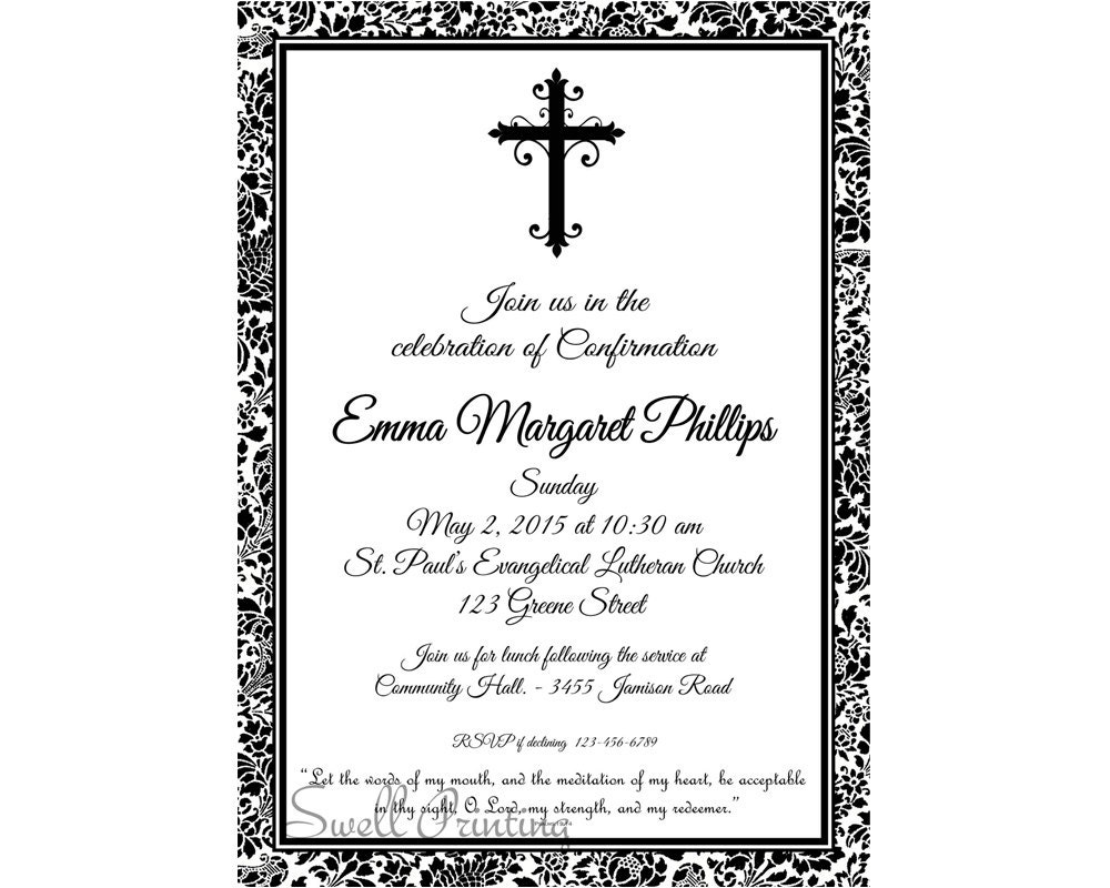 Free Printable Confirmation Invitations 8