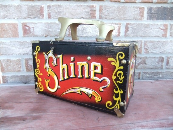 custom shoe shine box