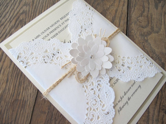 Lace Doily Invitations 5