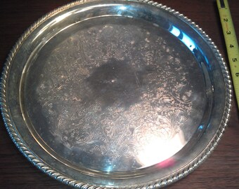On Sale W M Rogers Silver Plated Serving Platter