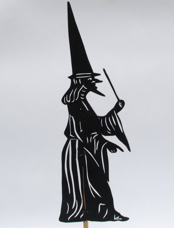 Wizard Shadow Puppet Hand Cut