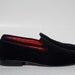 velvet slippers with tuxedo