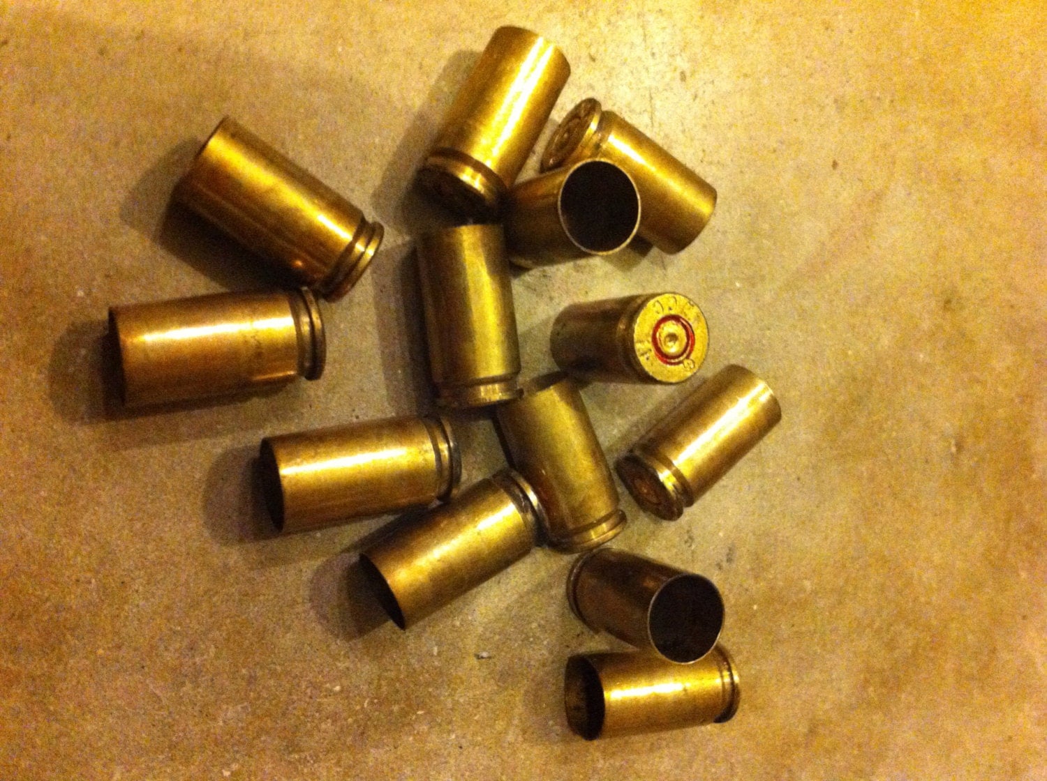 25 Pieces of 9mm Brass Bullet Casings empty lot of 25 by DasCrafty