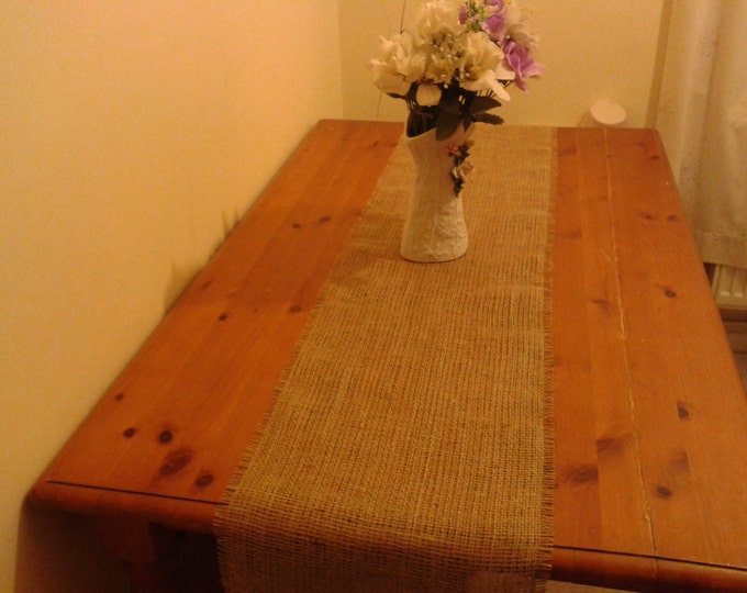 Burlap Table Runners set of 20 12"/84" ,Made to Order,Rustic Wedding