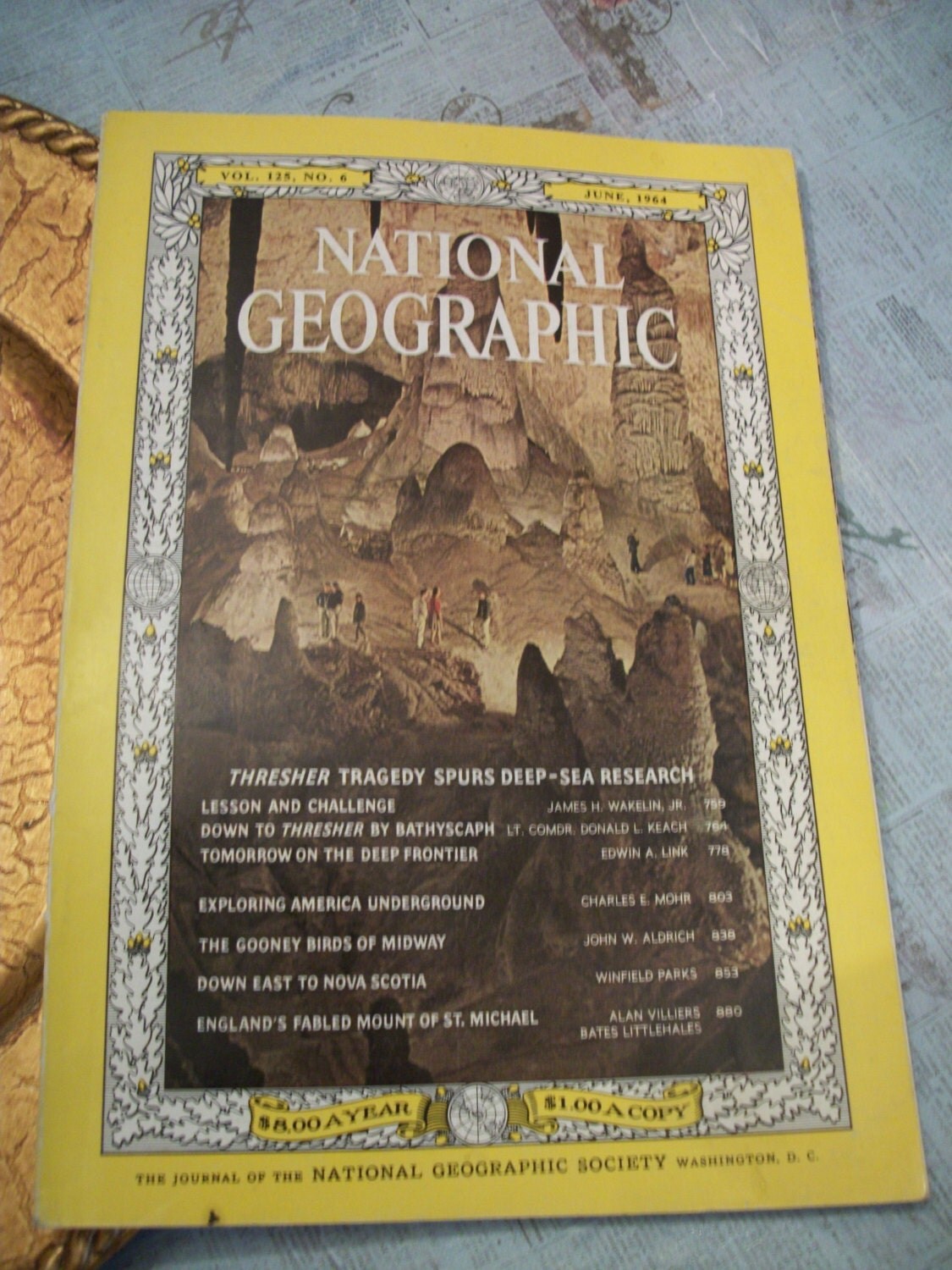 National Geographic Magazine June 1964 Vol. 125. No. 6.