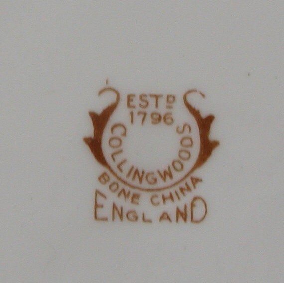 Vintage Collingwood Tea Plate. Pretty Yellow and blue flowers