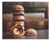 Still Life Fine art photography. Rustic home decor. Brown sepia color. Walnuts kitchen decor. Heart love. Food artwork. Shabby print decor