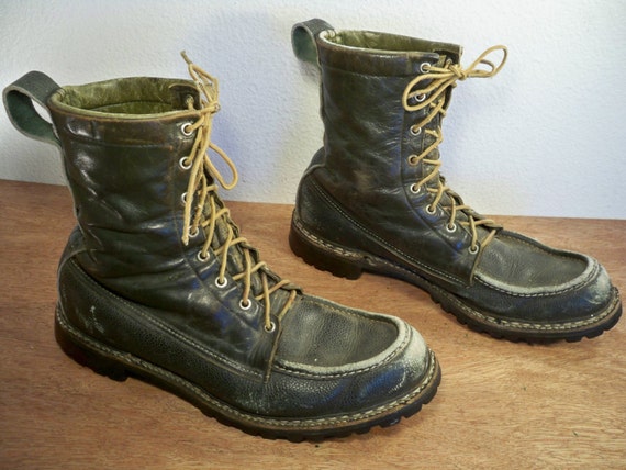Vintage Red Wing Irish Setter Made in USA Sport Green Leather