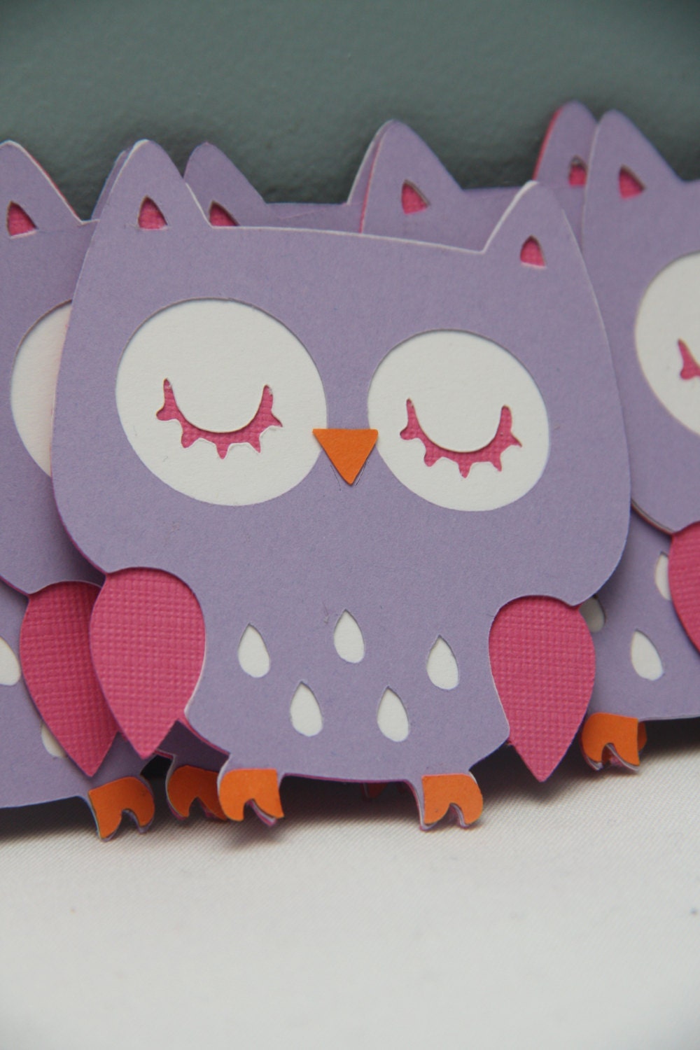 Cricut Owl Die Cut Set of 8 by CraftingCrew on Etsy