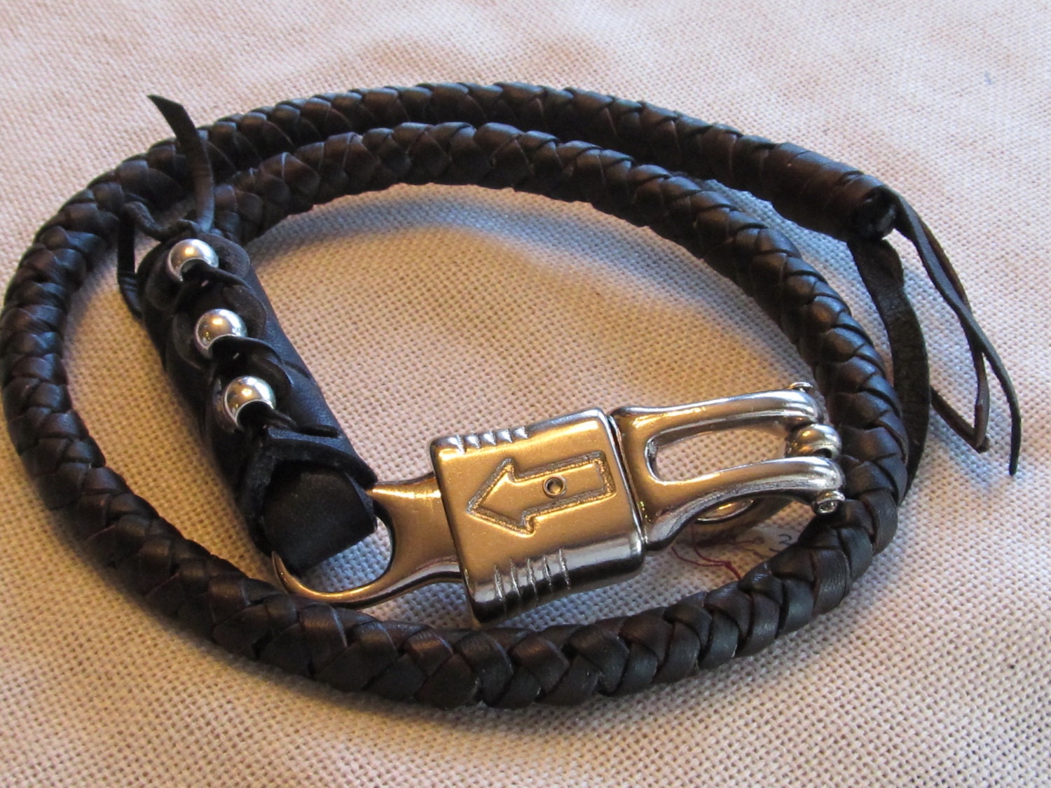 Motorcycle Leather Get Back Whip Black And Dark Chocolate With