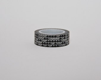 Washi Tape triangolini bianchi e neri / Small Black and White Triangles Washi Tape