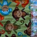 Quilt for Baby or Toddler - Urban Zoologie - Monkeys and Turtles