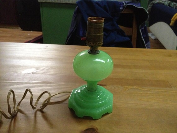 Vintage Jadeite Lamp