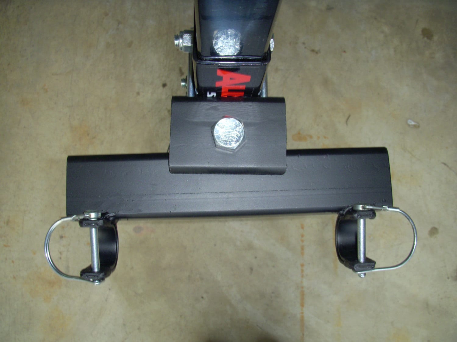 Home made steel Trash Can Hauler. Attaches to by HorseshoeRacks