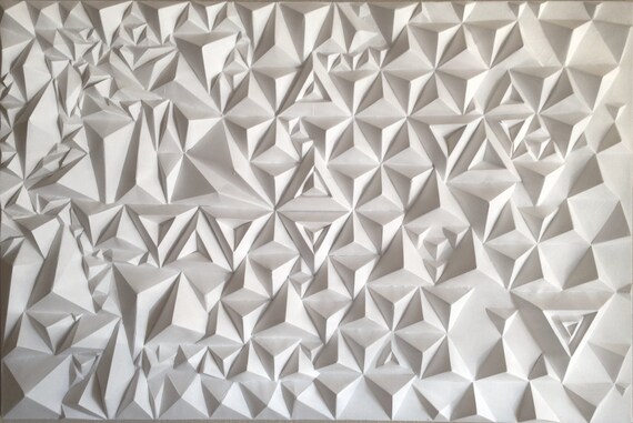 Polygonal 3D Geometric Wall Sculpture