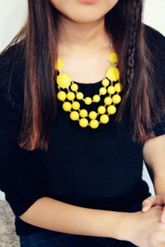 Multi Strand Bubble Necklace J Crew Style Inspired Statement