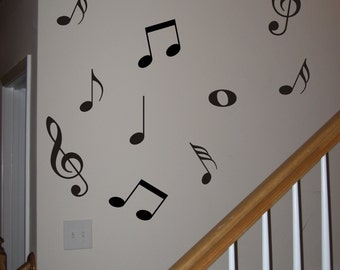 42 Music Notes Vinyl Decal Wall Art Decor Stickers