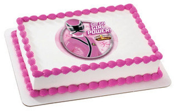 POWER RANGERS-Girl Power Edible Image Cake Topper Il_570xn