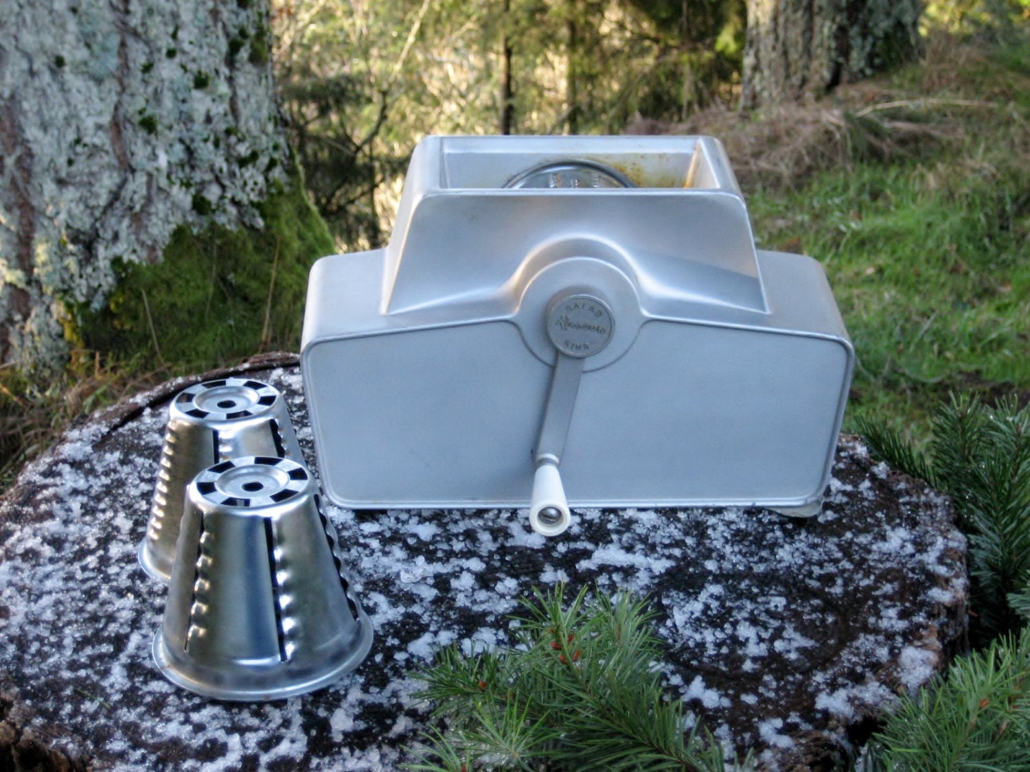 Vintage USA made Rena Ware Salad King with 3 Processing Blades