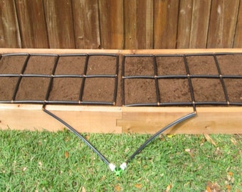 4x4 Cedar Raised Garden Kit by GardenInMinutes on Etsy