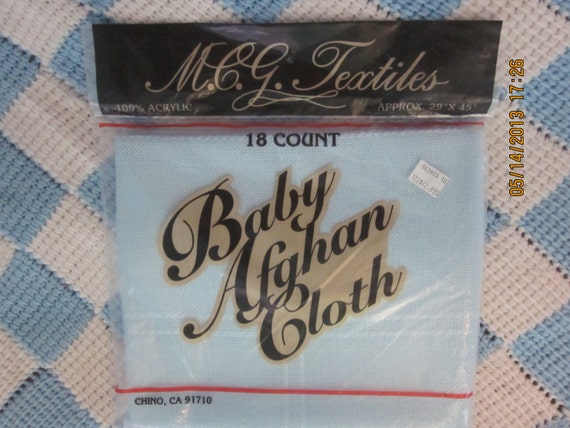 Baby Afghan Cross Stitch Cloth 29 x 45 18 Count