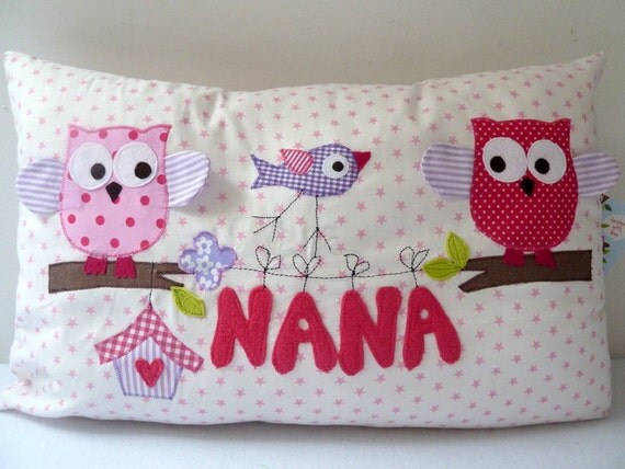 Items similar to Personalized Baby Girl Pillow, Embroidered Baby Pillow ...