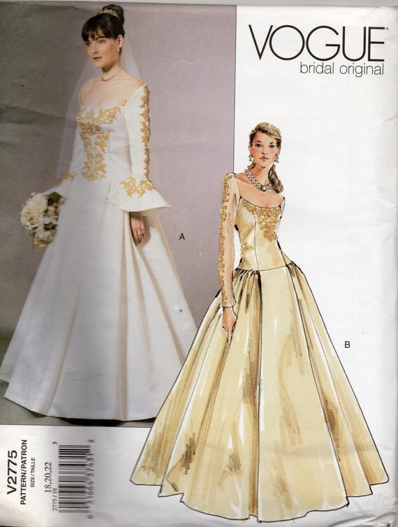 vogue bridal gown patterns