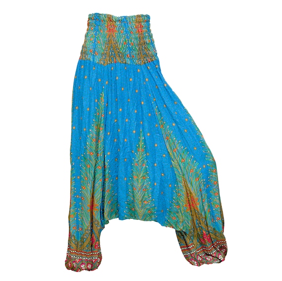 Women's Colorful Thai Harem Pants by AsianCraftShop on Etsy