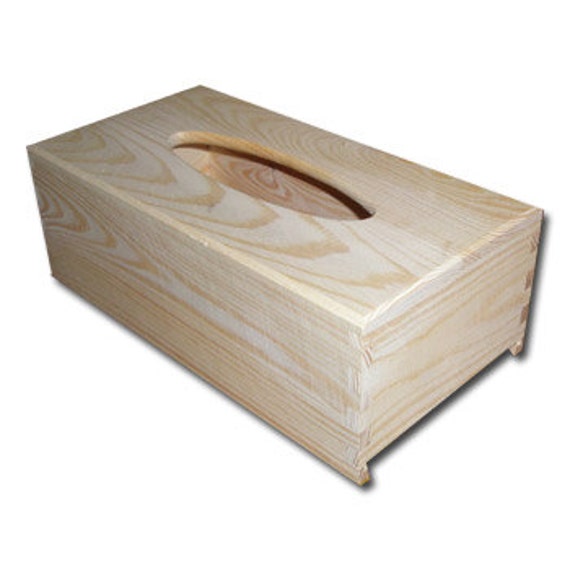 Plain New Wood/ Wooden Tissue Box 25cmx13cmx9cm Decoupage