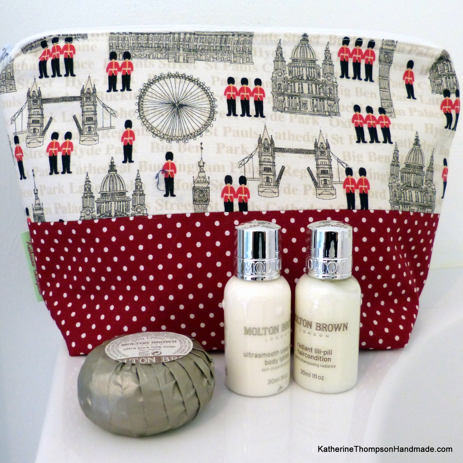 Handmade in England toiletries wash bag by KThompsonHandmade