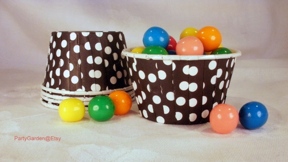 30 Black Polka Dot Cupcake Muffin Candy Nut Cups - Birthday Parties Showers Weddings 30 ct Il_570xn