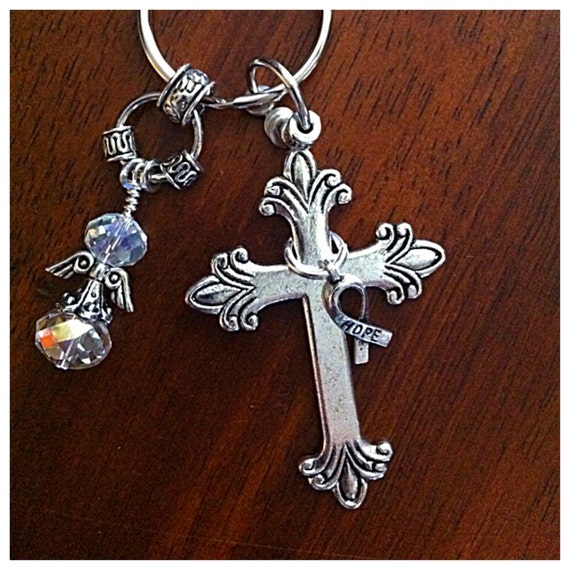 Christian Keychain Cowgirl Keychain Cristian Key by DorysBoutique