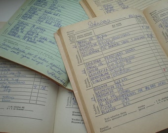 School journals diaries school agenda school day planner of Soviet Union period 1979-1984