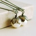 Ivory Pearl Earrings Antiqued Brass Genuine Swarovski Beads Kidney Earwires Wire Wrapped Woodland Jewelry