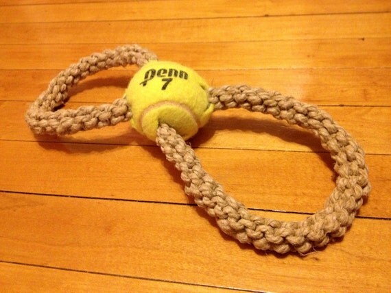 Items similar to Hemp Rope Tug-of-War Dog Toy on Etsy