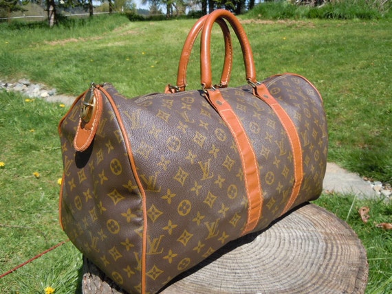 Vintage Authentic Louis Vuitton Doctors Bag Luggage Gym Bag